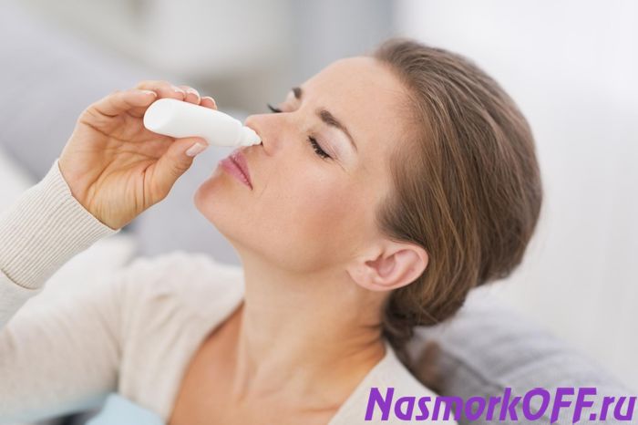 Прием капель в нос